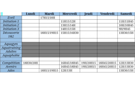 Calendrier du 19 mai  au 09 juin